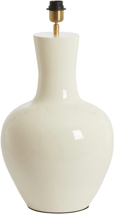 Light - Living Lampenvoet Nana - Keramiek - Creme/Wit - 33 x 51 x 33 cm (BxHxD)