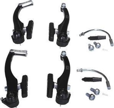 Alhonga kwaliteit Remmen V-Brake HJ-811AD Aluminium Zwart Voor en achter set