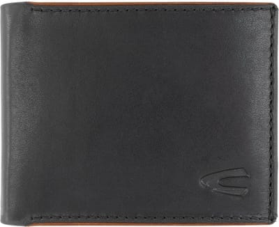 camel active CRUISE Wallet gemaakt van echt leder - Maat menswear-OS - Zwart
