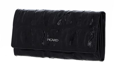 PICARD Leren portemonnee Key Largo 1 Long Wallet Black zwart