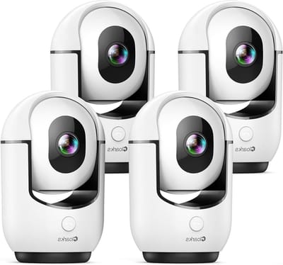 Beveiligingscamera Binnen - Wifi Camera - Huisbewaking - AI Bewegingsdetectie - 2K Resolutie - Wit