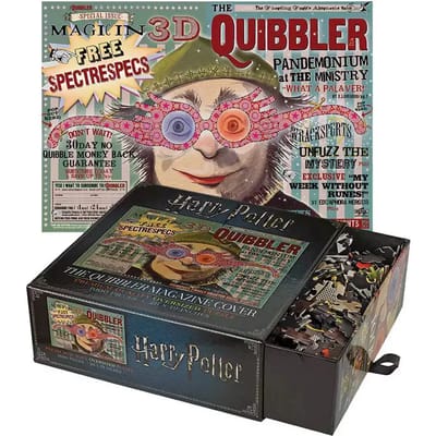 Puzzel van 1000 stukken met de omslag van het tijdschrift le chicaneur Harry Potter