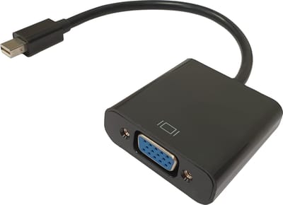 XIB Mini Displayport naar VGA adapter - Mini Displayport naar VGA converter - Adapter - Mini Displayport naar VGA - 1080p HD - Zwart