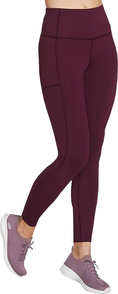 Skechers Go Walk High Waisted Legging, Vrouwen, Purper, Leggings, maat: XS