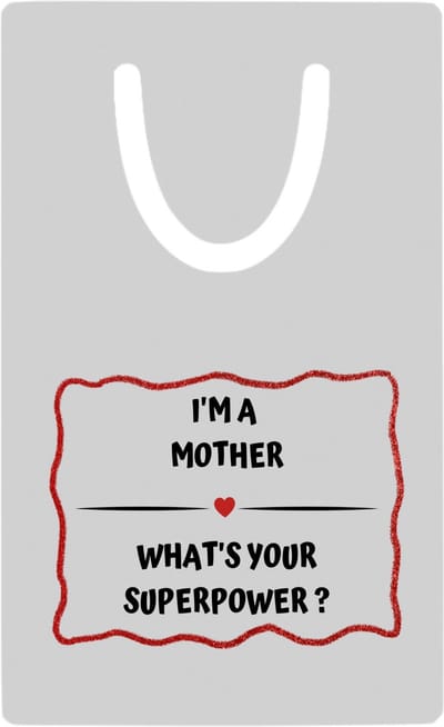 Hacebo® - I'm a mother what's your superpower? metalen boekenlegger - Mama - moeder met superkracht - Moeder cadeautjes - moederdag - verjaardag - geschenk - kado Bladwijzer boekenleggers - 7.6 cm x 5cm