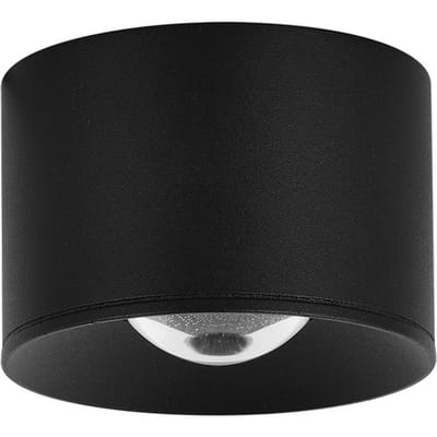 Zambelis LED plafondspot voor buiten S131, Ø 8 cm, zandzwart