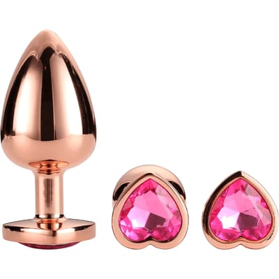 'Rose Gold Plug Set', 3 delen