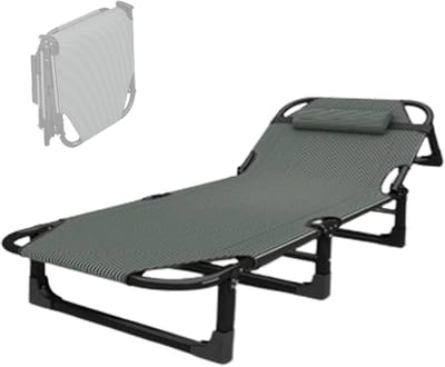 Logeerbed Inklapbaar - Opklapbed Eenpersoons - Snel Extra Slaapplaats - Geen Montage Nodig - 190x68x28cm