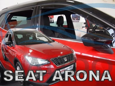 Seat Arona zijwindschermen donker getint raamspoilers set 4-delig tbv 5-deurs model VANAF 2017 pasvorm Team Heko