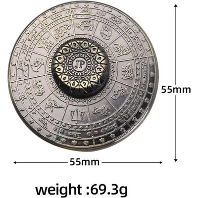 Constellatie Patroon Metaal Vingertop Gyro Spinner EDC Gadget ADHD Angst Stressverlichting Speelgoed Volwassenen Kinderen Uniek Cadeau gray
