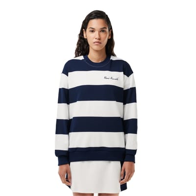 Lacoste Dames/Dames French Made Organic Katoenen Oversized Sweatshirt (Crème)