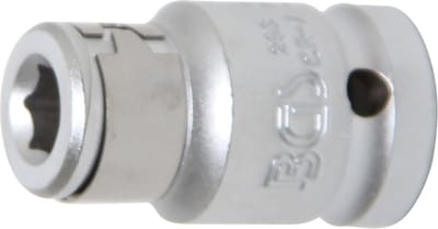 BGS Bitadapter met blokkeerkogel binnenvierkant 1/2 - binnenzeskant 5/16