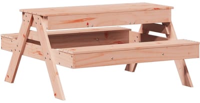 Picknicktafel - Kinderen - Tuintafel - Multifunctionele Picknick tafel - Speeltafel - Geschikt voor Buiten - Douglashout