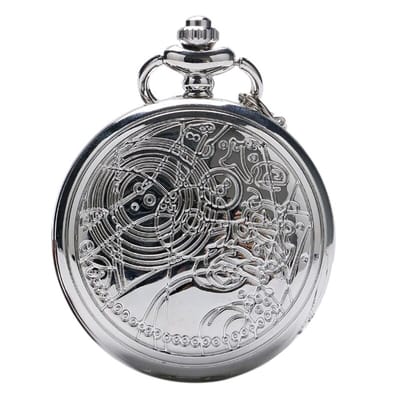 Fako - Zakhorloge - XXL - Geo - 47mm - Zilverkleurig