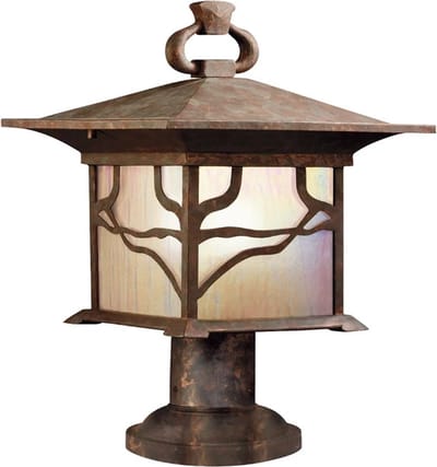 Kichler Mini LED Tuin Pilaar Morris | 1X E27 Max 60W | IP44 (Outdoor) | Distressed Copper