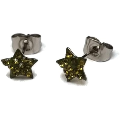 Aramat Jewels | Oorbellen | Stalen Sterren Oorbellen | Roze | | | | Kinderen, Volwassenen | Verkleurd niet