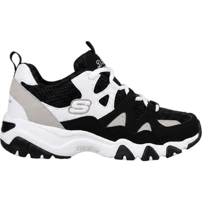 Skechers DLites 2.0-sportschoenen voor kinderen (Zwart, Wit)