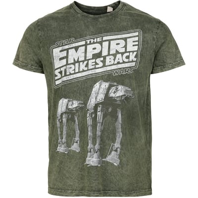 Star Wars - Disney T-shirt - Empire Strikes Back - S tot M - voor Mannen - kaki