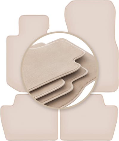 PREMIUM beige vloermatten voor: BMW 4 G22 Coupé 2020-2022