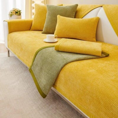 Antislip Kussen Nieuwe Eenvoudige Moderne Leren Bankhoes Chenille Effen Kleur Bankkussen Vier Seizoenen Universeel 70x70cm