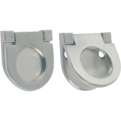Bertomani Meubelknop - Zamak Vernikkeld Geborsteld - Diam. 24mm - 2 Stuks