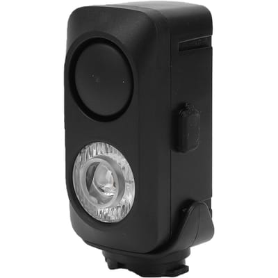 Lumière de Vélo Étanche Libération Rapide Rechargeable LED Super Lumineuse Support Guidon avec Klaxon 120dB Télécommande Filaire