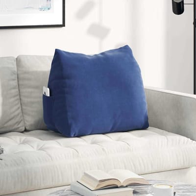 vidaXL - Rugkussen - Politieblauw - 60 - x - 20 - x - 50 - cm - Corduroy - stof