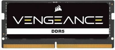 Corsair Vengeance SODIMM DDR5-4800 - 8GB - CL40 - Single Channel (1 pcs) - Intel XMP - Zwart