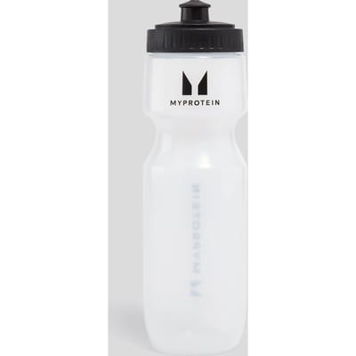 Myprotein sportieve waterfles - Transparant/Zwart