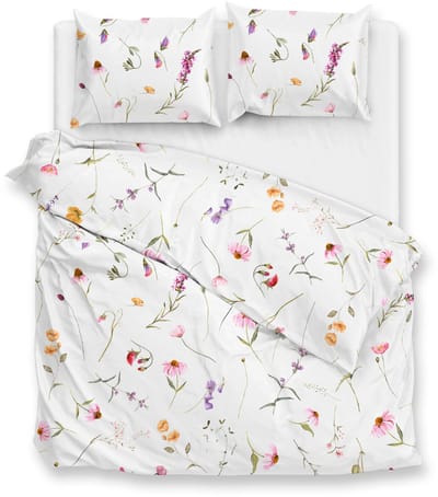 Zohome Dekbedovertrek Rosella - Multi - Bloemen - Dekbedovertrek 240x200/220 cm - 100% Microvezel - Lits-Jumeaux Dekbedovertrek
