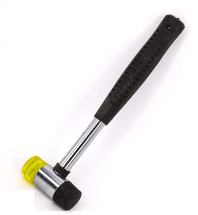 Allecto - Rubber hamer - Veilig installeren - 25 mm - Dubbelzijdig - Lichtgewicht - Voor meubels en delicate oppervlakken