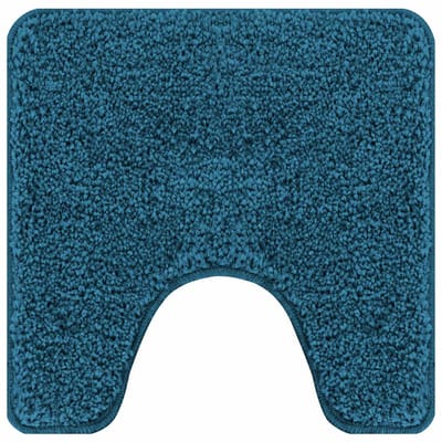 vidaXL Antislip Badmat met Toilet Cut Blauw 50 x 50 cm PP