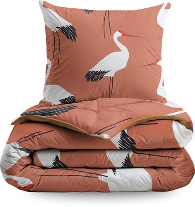 Zelesta Pure Kids Katoenen kinderdekbed zonder overtrek - Wasbaar dekbed - Met vaste overtrek - Terra Crane - 140x200cm