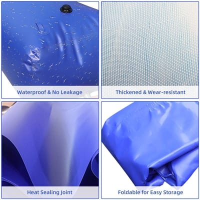 Grote Capaciteit Water Opslag Blaas 50L 13.21Gal Opvouwbare Draagbare Watertank Kamperen Tuin Droogtebestendig 50L blauw