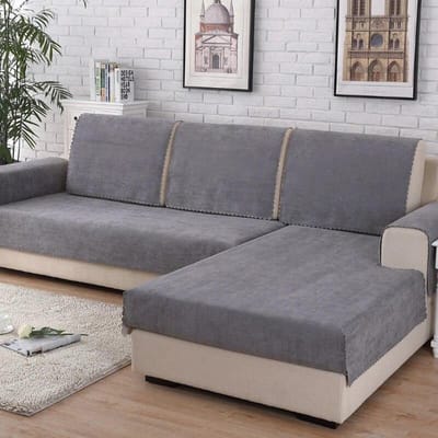Waterdichte bankhoes 1/2/3/4-zits L-vormige hoekbankhoesbeschermer voor woonkamer voor bank, bank, fauteuil 50x70cm armrest
