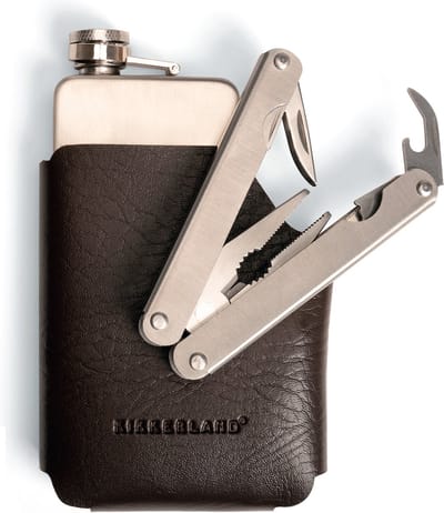 Kikkerland Heupfles en Multitool set - Outdoor - Kamperen - Drinkfles
