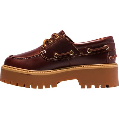 Leather Lace-Up Slip-On Shoes Wo - Bordeaux Lace Up Shoes