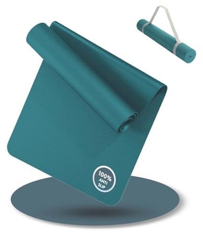 Yoga Mat Turkoois 180x60cm - Antislip Sport- en Yogamat voor Thuis - Ideaal voor Workout en Yoga