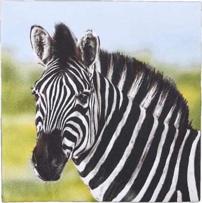 Lunch servetten Zebra - Esschert Design - 33x33 cm