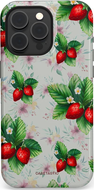 Casetastic Hoesje Geschikt voor Apple iPhone 15 Pro Max Magsafe - Stijlvolle Beschermende Duo-layer Case - Rosales