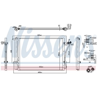Condensator, airconditioning NISSENS 941144