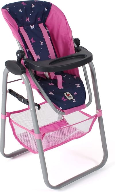 Bayer Chic 2000 - Moderne Poppenstoel - Vlinders Navy Roze