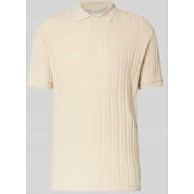 Slim fit poloshirt met structuurmotief, model 'JADEN'