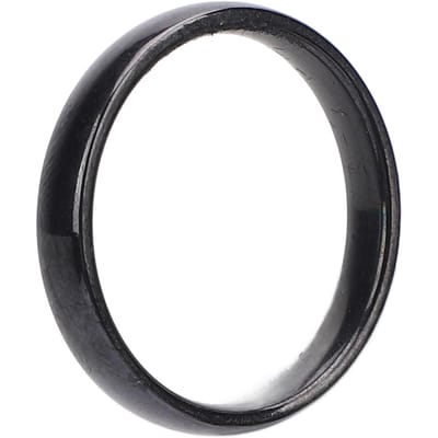 RVS Ring voor Mannen Vrouwen Elektroplate Afwerking Mode Sieraden Accessoire Glad Huwelijk black