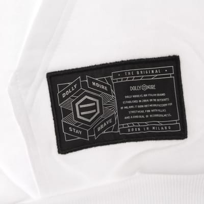 Lichtgewicht herensweatshirt met capuchon, 3D-letters en capuchon, wit