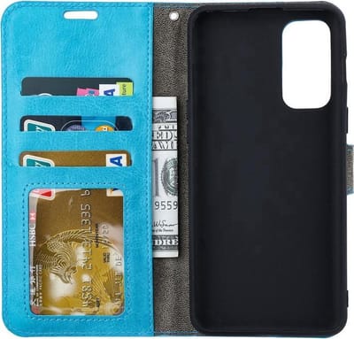 LuxeBass Hoesje geschikt voor Motorola Edge 30 Pro - Boekhoesje - Turquoise - Portemonneehoesje gsm hoesje - telefoonhoes - telefoonhoesjes