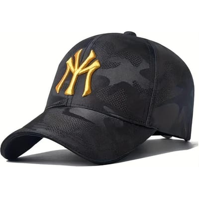 Unisex Letters Borduurwerk Camouflage Baseballpetten Lente En Herfst Buiten Verstelbaar Casual Petten Zonbescherming Pet Sport Golfpet black