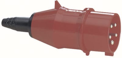 Showtec Showtec CEE 5-polige 63A male connector rood Home entertainment - Accessoires