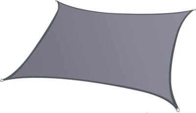 VHV - Schaduwzeil - rechthoekig model - waterdicht - Oxford-stof - 1m x 1m - voor tuin, terras, balkon, patio, kas
