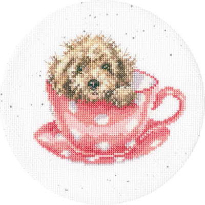 Bothy Threads Hannah Dale - Teacup Pup borduren (pakket) XHD119P